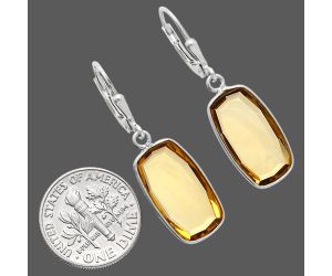 Citrine Earrings EXE02169 E-1254, 9x17 mm