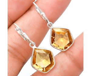 Citrine Earrings EXE02170 E-1254, 13x14 mm