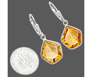 Citrine Earrings EXE02170 E-1254, 13x14 mm