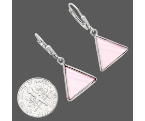 Rose Quartz Earrings EXE02171 E-1254, 13x13 mm