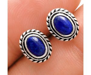 Stud - Lapis Lazuli Earrings EXE02221 E-1245, 6x4 mm