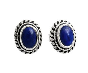 Stud - Lapis Lazuli Earrings EXE02221 E-1245, 6x4 mm