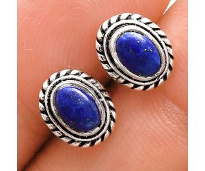 Stud - Lapis Lazuli Earrings EXE02222 E-1245, 6x4 mm