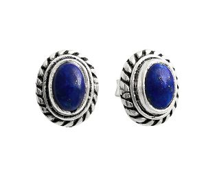 Stud - Lapis Lazuli Earrings EXE02222 E-1245, 6x4 mm