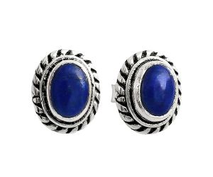 Stud - Lapis Lazuli Earrings EXE02223 E-1245, 6x4 mm