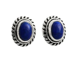 Stud - Lapis Lazuli Earrings EXE02224 E-1245, 6x4 mm