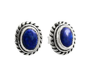 Stud - Lapis Lazuli Earrings EXE02225 E-1245, 6x4 mm