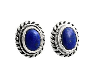 Stud - Lapis Lazuli Earrings EXE02226 E-1245, 6x4 mm