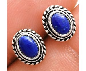 Stud - Lapis Lazuli Earrings EXE02227 E-1245, 6x4 mm