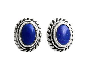 Stud - Lapis Lazuli Earrings EXE02227 E-1245, 6x4 mm