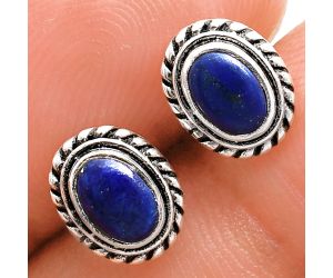 Stud - Lapis Lazuli Earrings EXE02228 E-1245, 6x4 mm