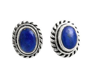 Stud - Lapis Lazuli Earrings EXE02228 E-1245, 6x4 mm