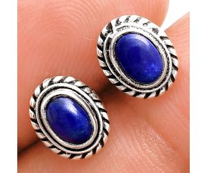 Stud - Lapis Lazuli Earrings EXE02229 E-1245, 6x4 mm