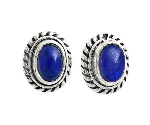 Stud - Lapis Lazuli Earrings EXE02229 E-1245, 6x4 mm