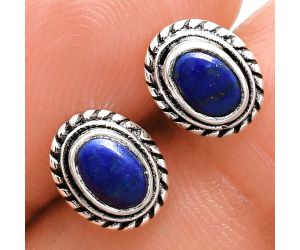 Stud - Lapis Lazuli Earrings EXE02230 E-1245, 6x4 mm