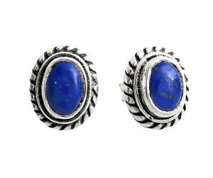 Stud - Lapis Lazuli Earrings EXE02230 E-1245, 6x4 mm