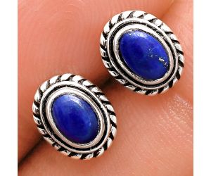 Stud - Lapis Lazuli Earrings EXE02231 E-1245, 6x4 mm