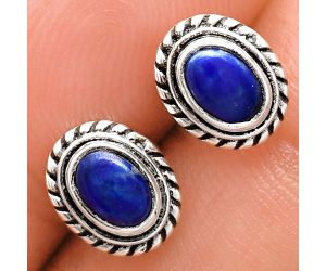 Stud - Lapis Lazuli Earrings EXE02232 E-1245, 6x4 mm