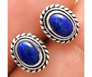 Stud - Lapis Lazuli Earrings EXE02234 E-1245, 6x4 mm