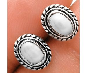 Stud - Natural Fresh Water Pearl Earrings EXE02235 E-1245, 6x4 mm