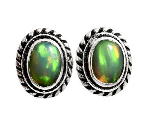 Stud - Ethiopian Opal Earrings EXE02352 E-1245, 6x4 mm