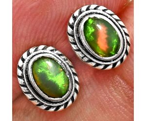 Stud - Ethiopian Opal Earrings EXE02356 E-1245, 6x4 mm