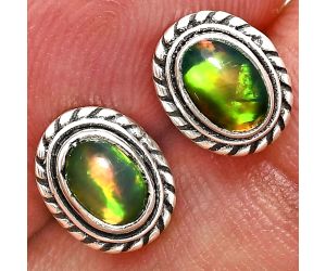 Stud - Ethiopian Opal Earrings EXE02357 E-1245, 6x4 mm