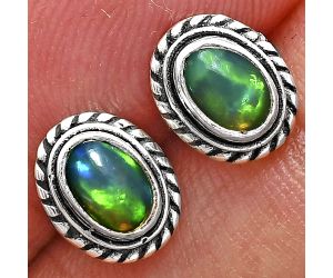 Stud - Ethiopian Opal Earrings EXE02359 E-1245, 6x4 mm