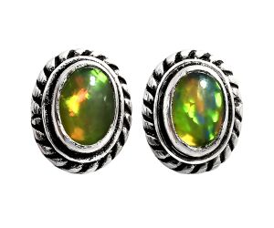 Stud - Ethiopian Opal Earrings EXE02360 E-1245, 6x4 mm