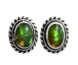 Stud - Ethiopian Opal Earrings EXE02362 E-1245, 6x4 mm