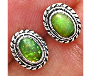 Stud - Ethiopian Opal Earrings EXE02363 E-1245, 6x4 mm