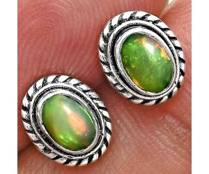 Stud - Ethiopian Opal Earrings EXE02365 E-1245, 6x4 mm