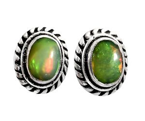 Stud - Ethiopian Opal Earrings EXE02365 E-1245, 6x4 mm