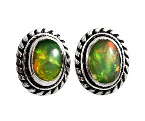 Stud - Ethiopian Opal Earrings EXE02367 E-1245, 6x4 mm