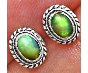 Stud - Ethiopian Opal Earrings EXE02369 E-1245, 6x4 mm