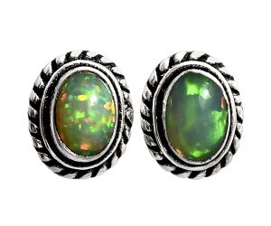 Stud - Ethiopian Opal Earrings EXE02370 E-1245, 6x4 mm