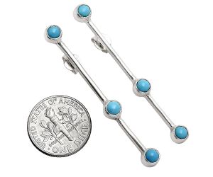 Sleeping Beauty Turquoise Earrings EXE02384 E-1255, 4x4 mm