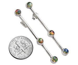 Ethiopian Opal Earrings EXE02406 E-1255, 4x4 mm