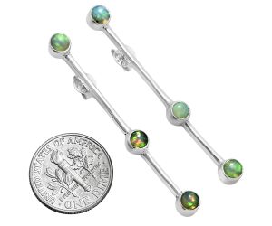 Ethiopian Opal Earrings EXE02411 E-1255, 4x4 mm