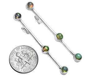 Ethiopian Opal Earrings EXE02412 E-1255, 4x4 mm