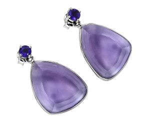 Amethyst Earrings EXE02517 E-1256, 15x20 mm