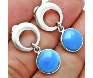 Sleeping Beauty Turquoise Earrings EXE02648 E-1259, 10x10 mm