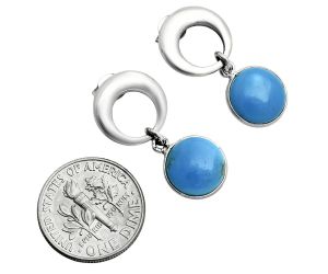 Sleeping Beauty Turquoise Earrings EXE02648 E-1259, 10x10 mm