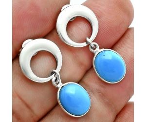 Sleeping Beauty Turquoise Earrings EXE02650 E-1259, 8x10 mm