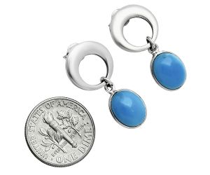 Sleeping Beauty Turquoise Earrings EXE02650 E-1259, 8x10 mm