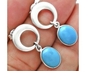 Sleeping Beauty Turquoise Earrings EXE02654 E-1259, 8x10 mm