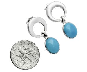 Sleeping Beauty Turquoise Earrings EXE02654 E-1259, 8x10 mm