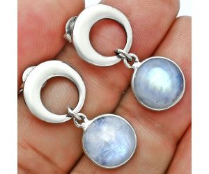 Rainbow Moonstone Earrings EXE02668 E-1259, 10x10 mm