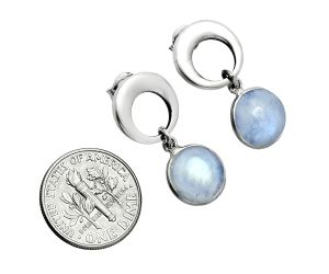 Rainbow Moonstone Earrings EXE02668 E-1259, 10x10 mm