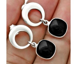 Black Onyx Earrings EXE02673 E-1259, 9x9 mm